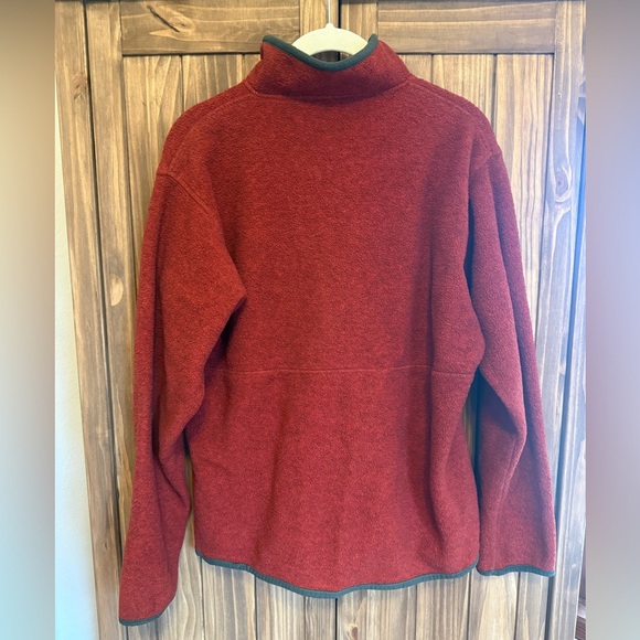 Patagonia Synchilla 1/4 Zip Fleece Pullover Red Medium - Picture 2 of 5